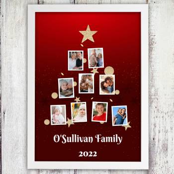 Personalised Family Tree Christmas Poster