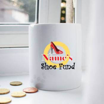 Shoe Fund Personalised Money Jar