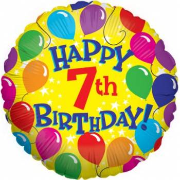 Happy 7th Birthday Balloon in a Box