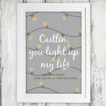 You Light Up My Life A3 Poster