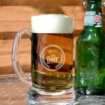 Beer Label - Personalised Tankard Glass