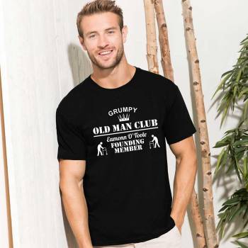 Grumpy Old Man Club Black T-Shirt