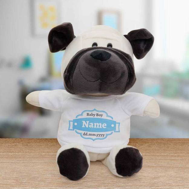 Baby Any Name And Date - Personalised Animal