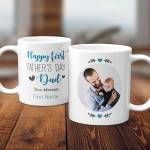 Happy First Father's Day Personalised Photo Mug