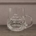 Any Text Personalised Christening Glass Cup