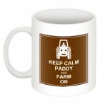 Keep Calm Farm On Personalised Mug