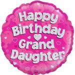 Happy Birthday Grand Daughter Balloon in a Box