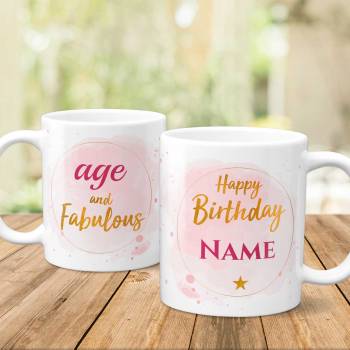 Happy Birthday Any Name Any Age Personalised Mug