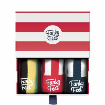 Wide Stripes Boy's 3 Sock Box Set from Funky Feet
