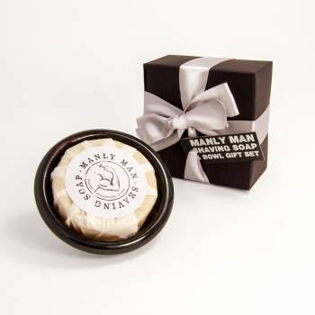 Dalkey Handmade Soaps - Manly Man Shaving Soap & Bowl Gift Set