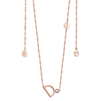 Letter D Rose Gold Pendant