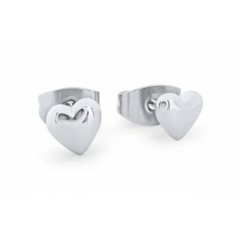 Tipperary Silver Heart 8mm Stud Earrings