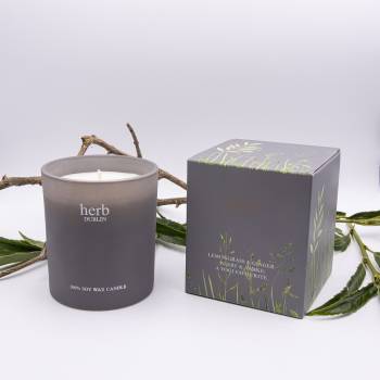 Lemongrass & Ginger Soy Wax Candle from Herb Dublin