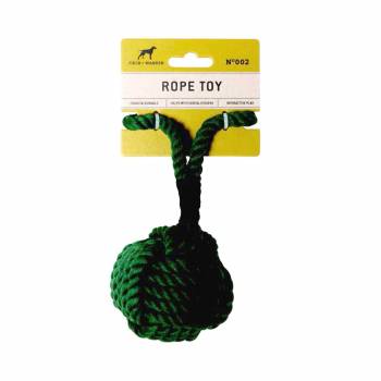 Multi-Coloured Durable Dog Rope Toy - Green