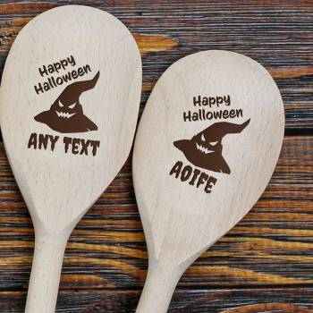Halloween Magic Spoon Witch Hat - Personalised Wooden Spoon