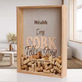 Every Cork Tells a Story - Personalised Cork Holder