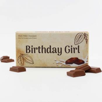 Birthday Girl - Irish Milk Chocolate Bar 75g
