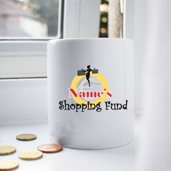 Shopping Fund Personalised Money Jar