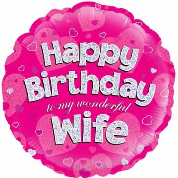 Happy Birthday Wife Balloon in a Box