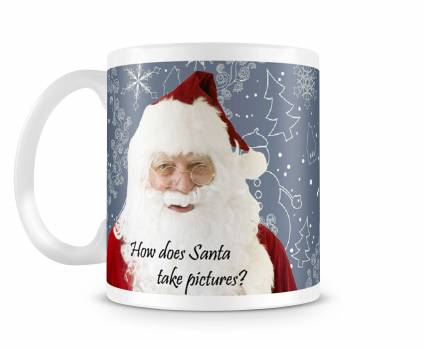 Christmas Santa Joke Personalised Mug