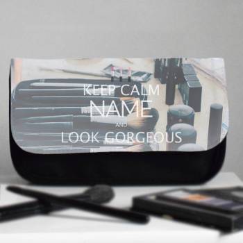 Keep Calm Personalised Make-up Bag