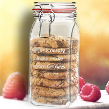 Any Message Personalised Glass Jar