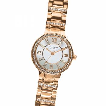 Continuance Rose Gold Ladies Watch from Tipperary Crystal