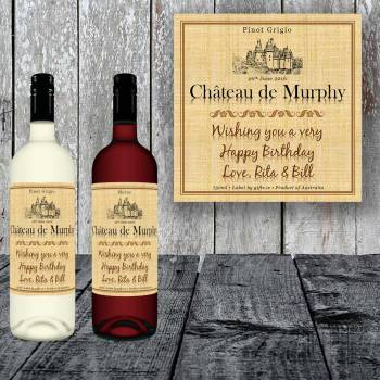 Any Name Any Message Personalised Wine