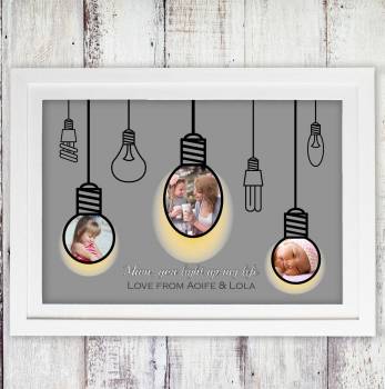 Any message/Light Bulbs A3 Poster