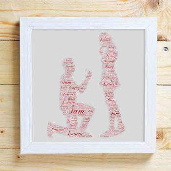 Proposal Personalised Word Cloud Box frame