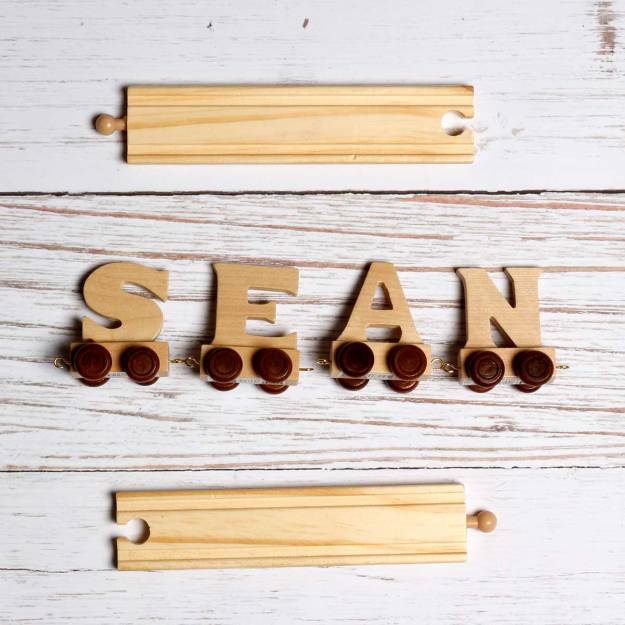 Personalised Wooden Train Name