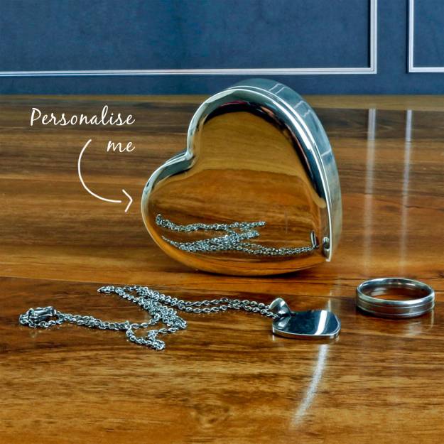 Heart Shaped Trinket Box - Personalised
