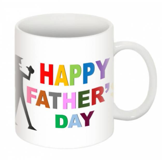 Happy Father\'s Day Photo Personalised Mug
