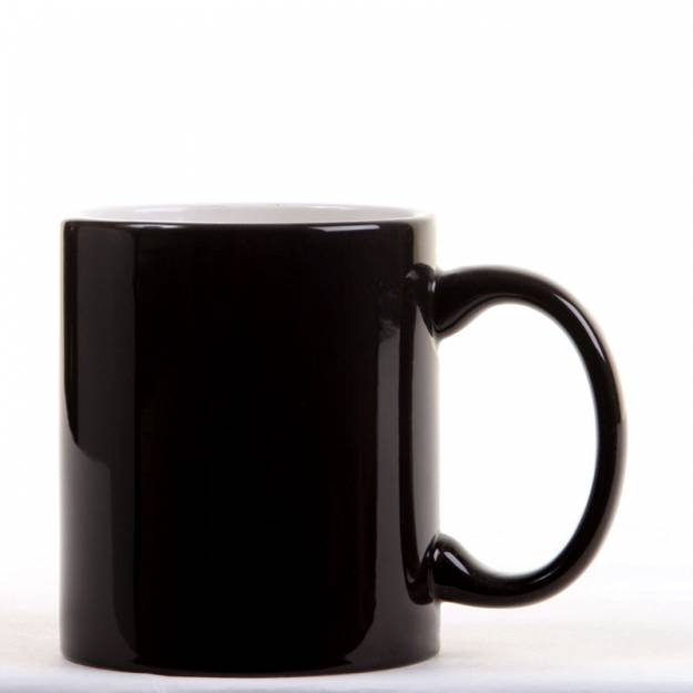 Black Colour Change Personalised Mug