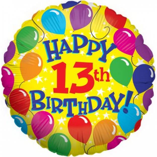 Balloon in a Box - Happy 13th Birthday