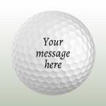 Any Text Personalised Golf Ball - Set of 3 Balls