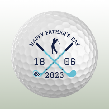 Father's Day 2023 Personalised Golf Ball - Set of 3 Balls