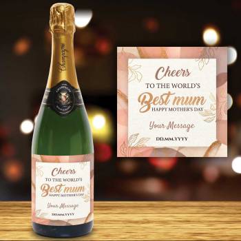 Cheers To The World's Best Mum Personalised Champagne