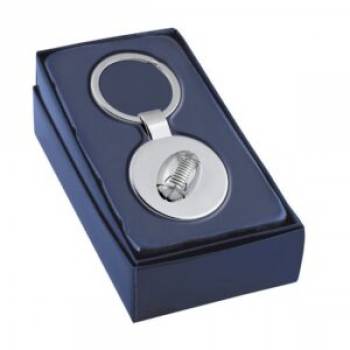 Rugby Ball Keyring - Engraved