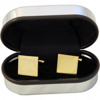 Cufflinks (Gold) - Engraved With Your Initials