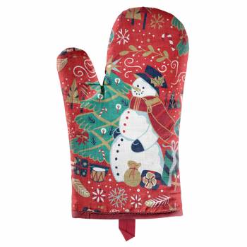 Tipperary Christmas Gauntlet Oven Glove - Snowman