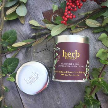 Herb Dublin Comfort & Joy Candle in a Tin