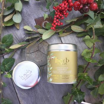 Herb Dublin A Holly Jolly Christmas Candle in a Tin