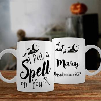 Any Message I Put A Spell On You - Halloween Personalised Mug