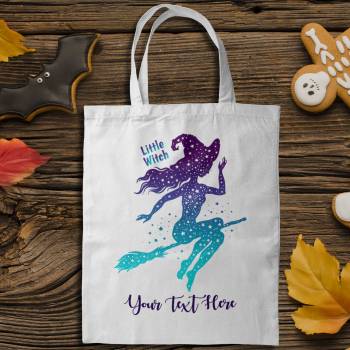 Little Witch - Halloween Personalised Tote Bag