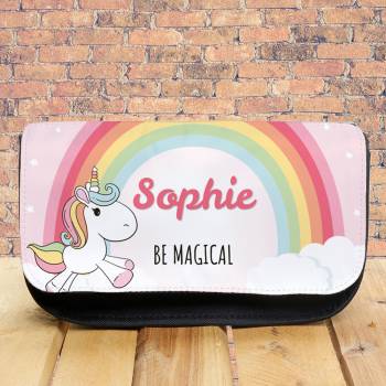 Any Name & Message Unicorn Pencil Case