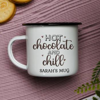 Hot and Chill - Personalised Enamel Mug