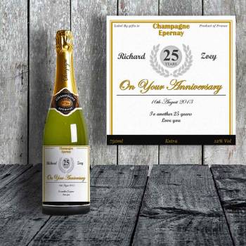 Anniversary Personalised Champagne