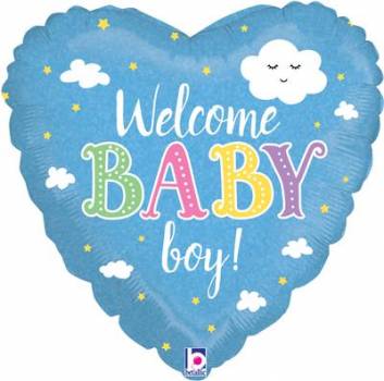 Welcome Baby Boy Balloon in a Box