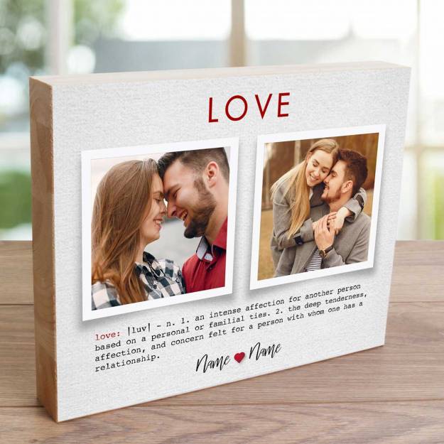 Definition Of Love - Wooden Photo Blocks